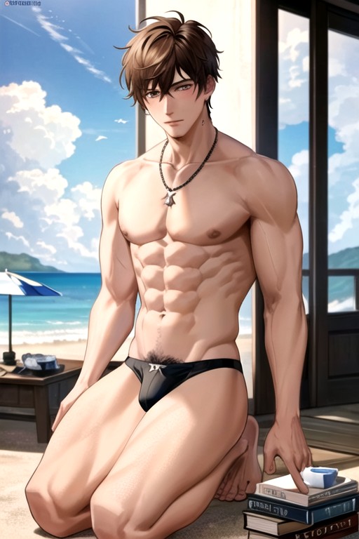 Water, Ocean, Necklace AI Gay Porn