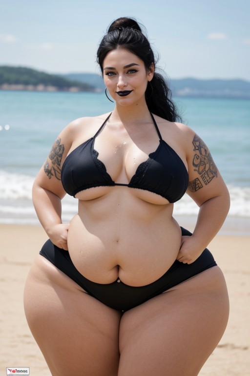 Tattoos On Arms, Massive Gigantic Hyper Thighs, Bbw AI Porn