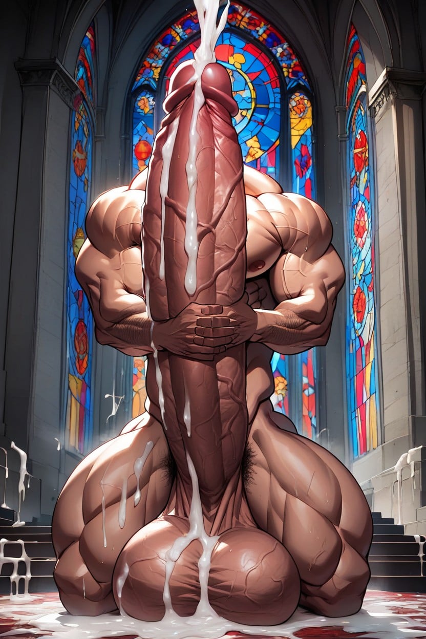 Man, Naked, Praying AI Gay Porn