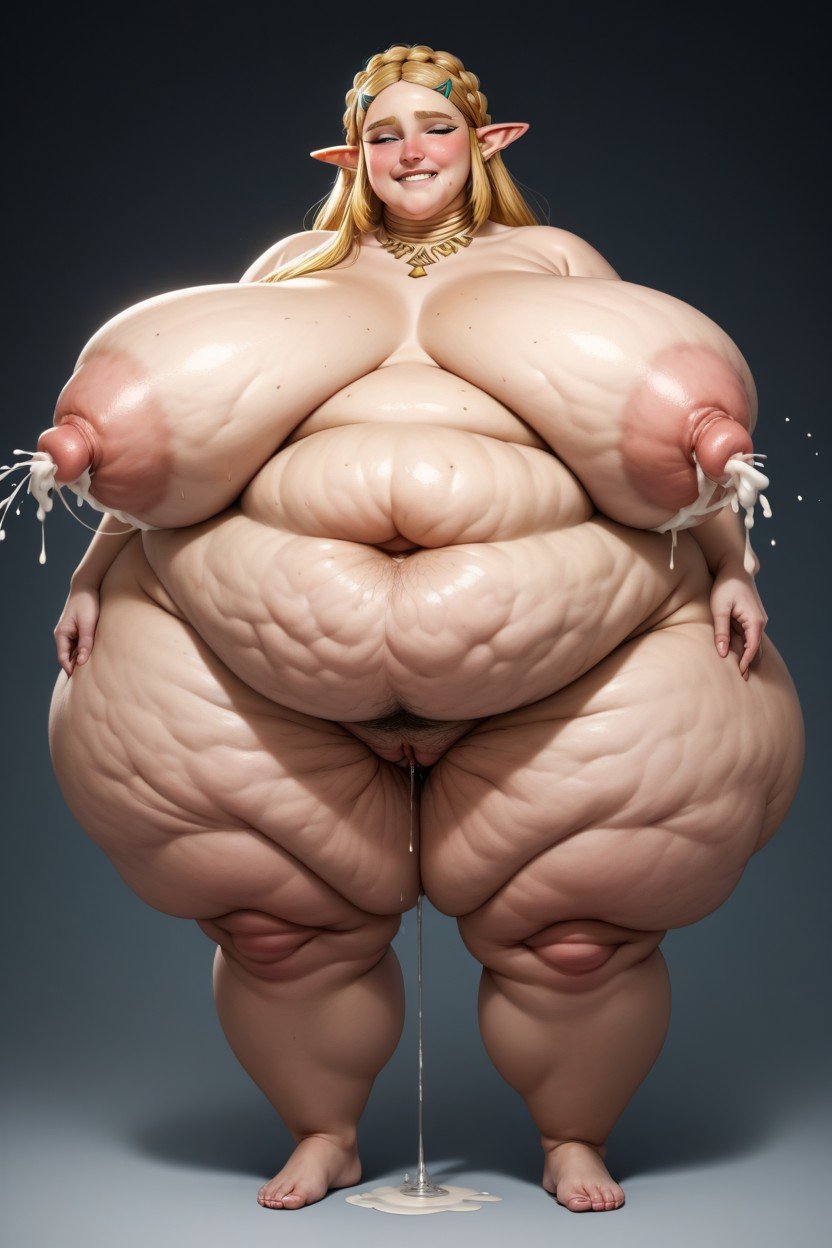 Hyper Eraser Nipples, Obese Feet, Super Long Nipples Asian AI Porn