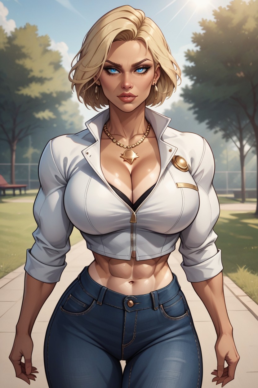 Cute, Perfect Smooth Skin Complexion, Front View AI Porn