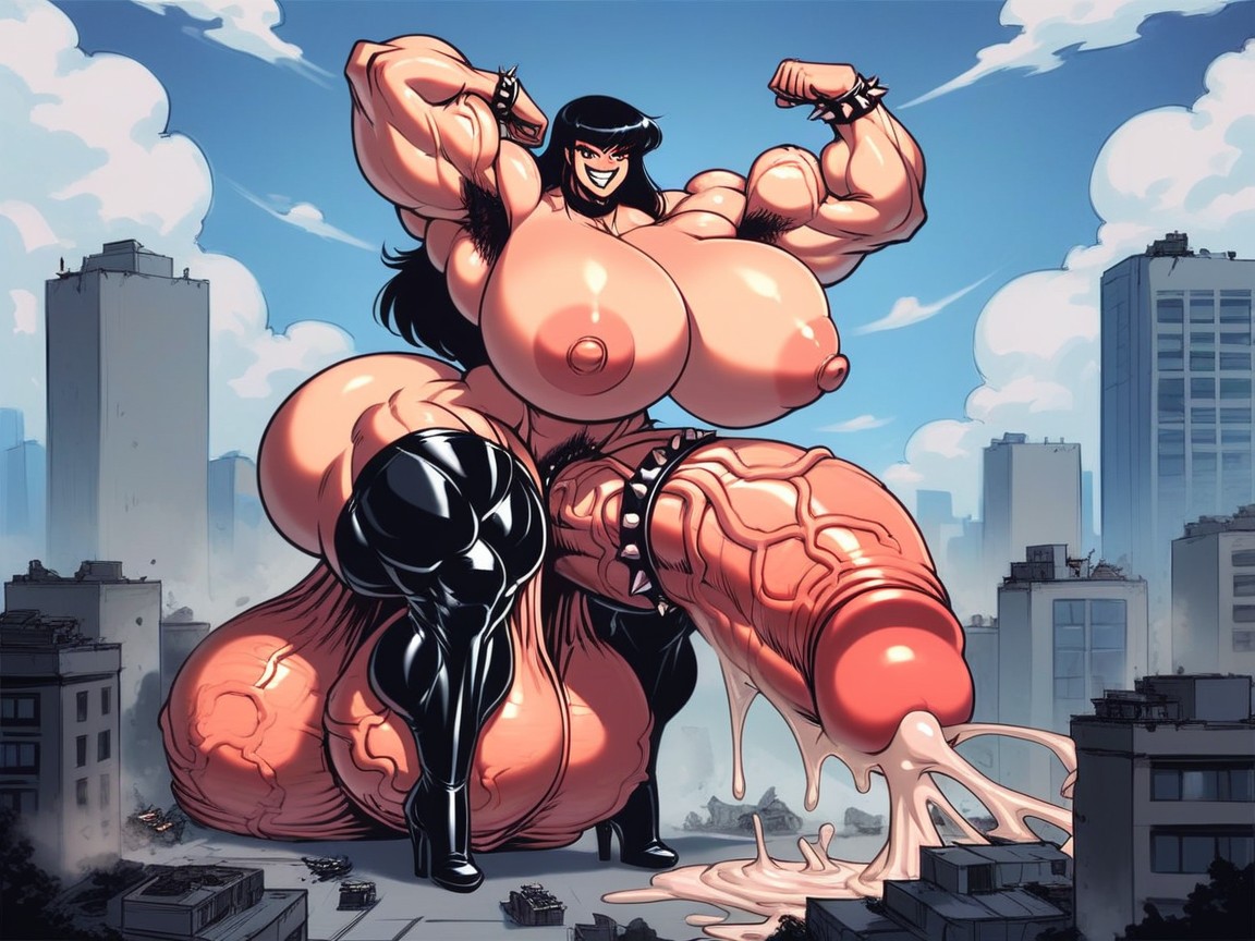 Naked, Thick Cock, Hyper Muscular Hentai AI Porn