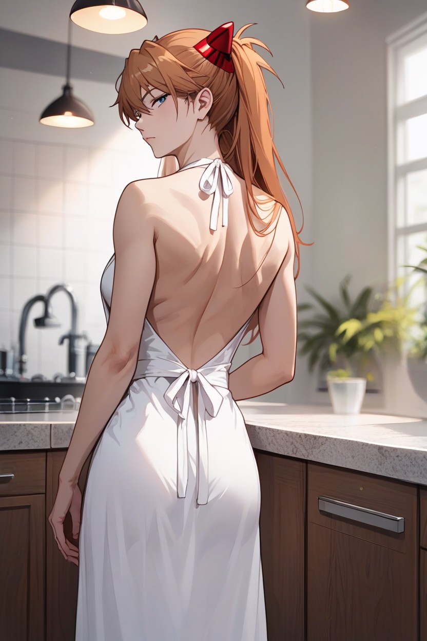 Small Ass, Looking At Viewer, Big Round Eyes Asuka Hentai AI Porn