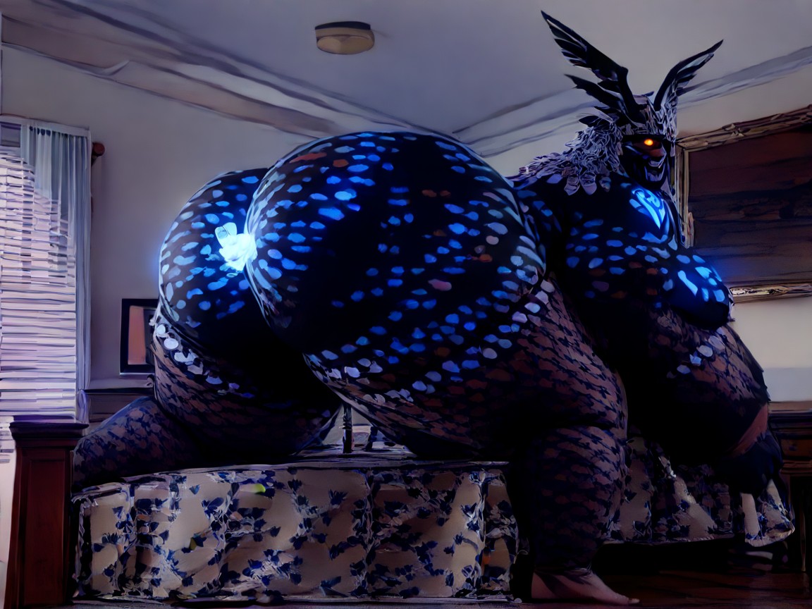 Glowing Hair, Indoors, Femboy AI Gay Porn