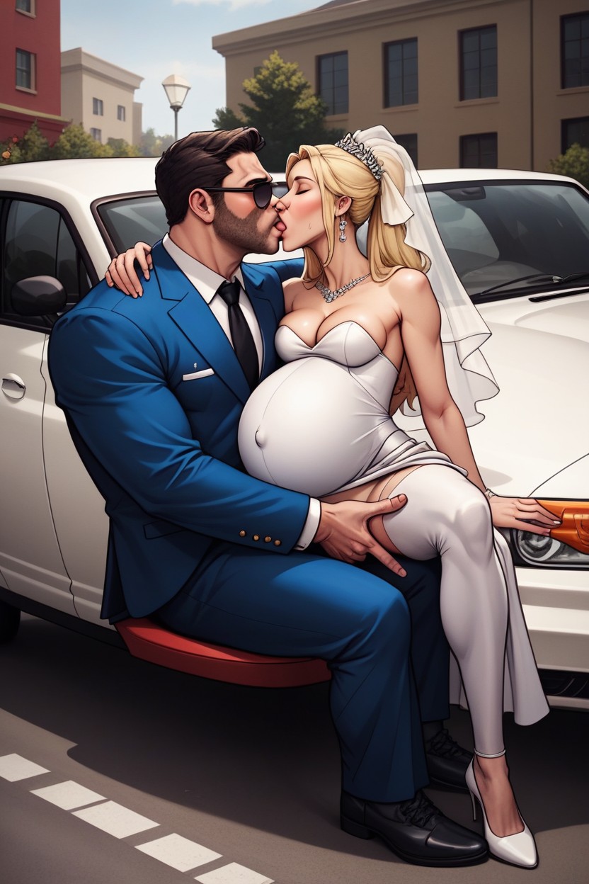 Small Ass, Blonde Hair, Cars Parking AI Gay Porn