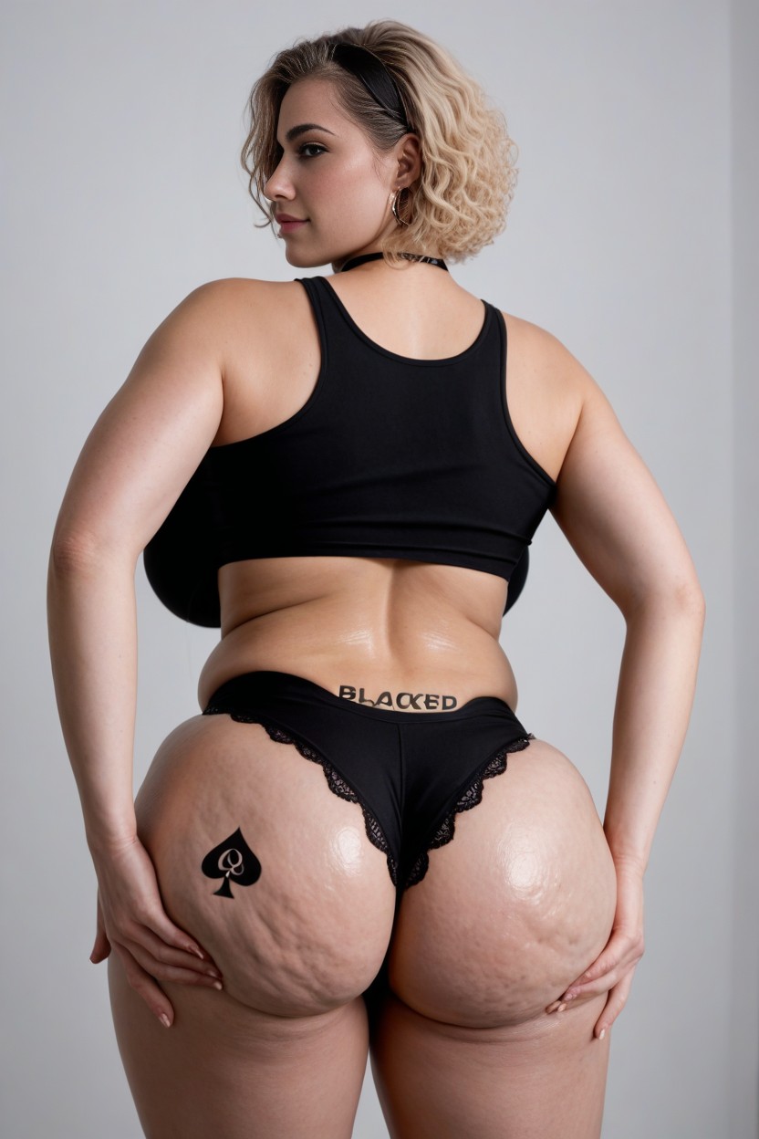 Underpants, Pale Skin, Blacked Chokercellulite AI Porn