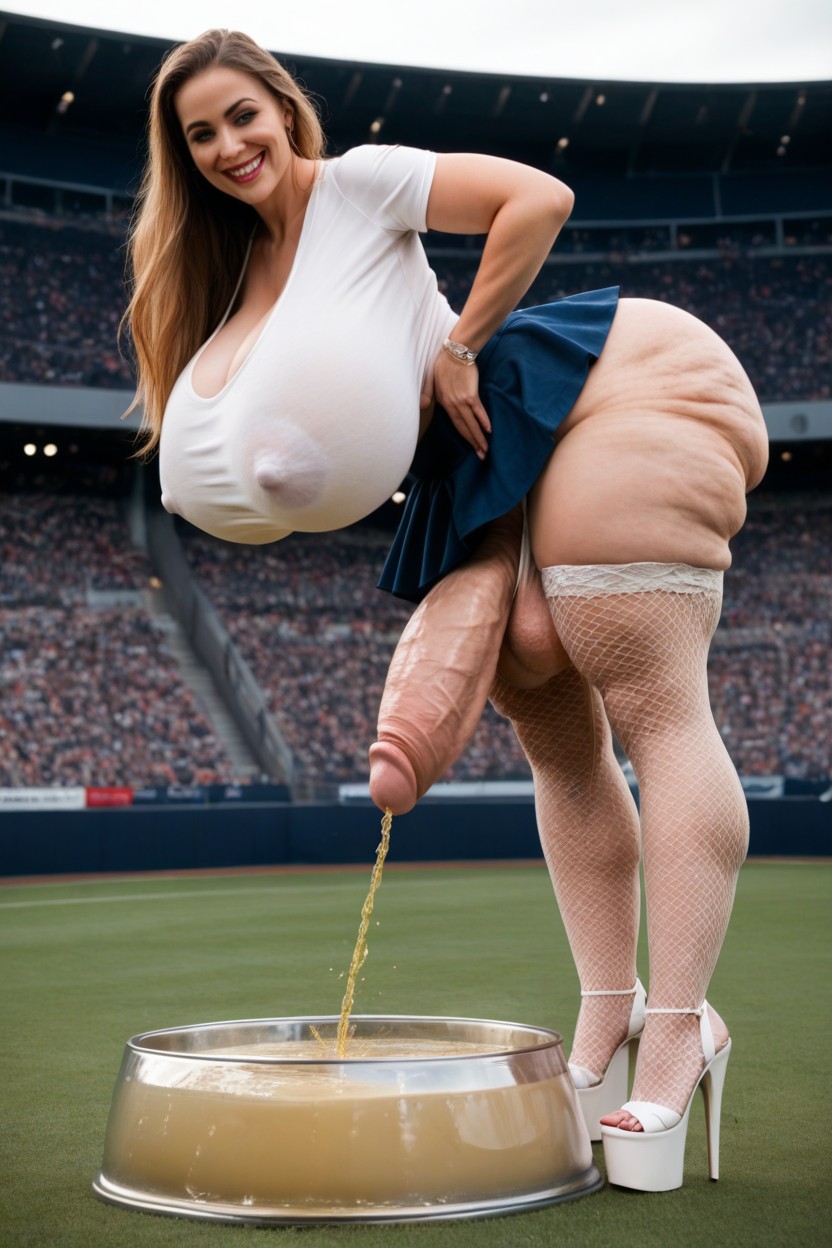 Stadium, Cute, Urine Shemale AI Porn