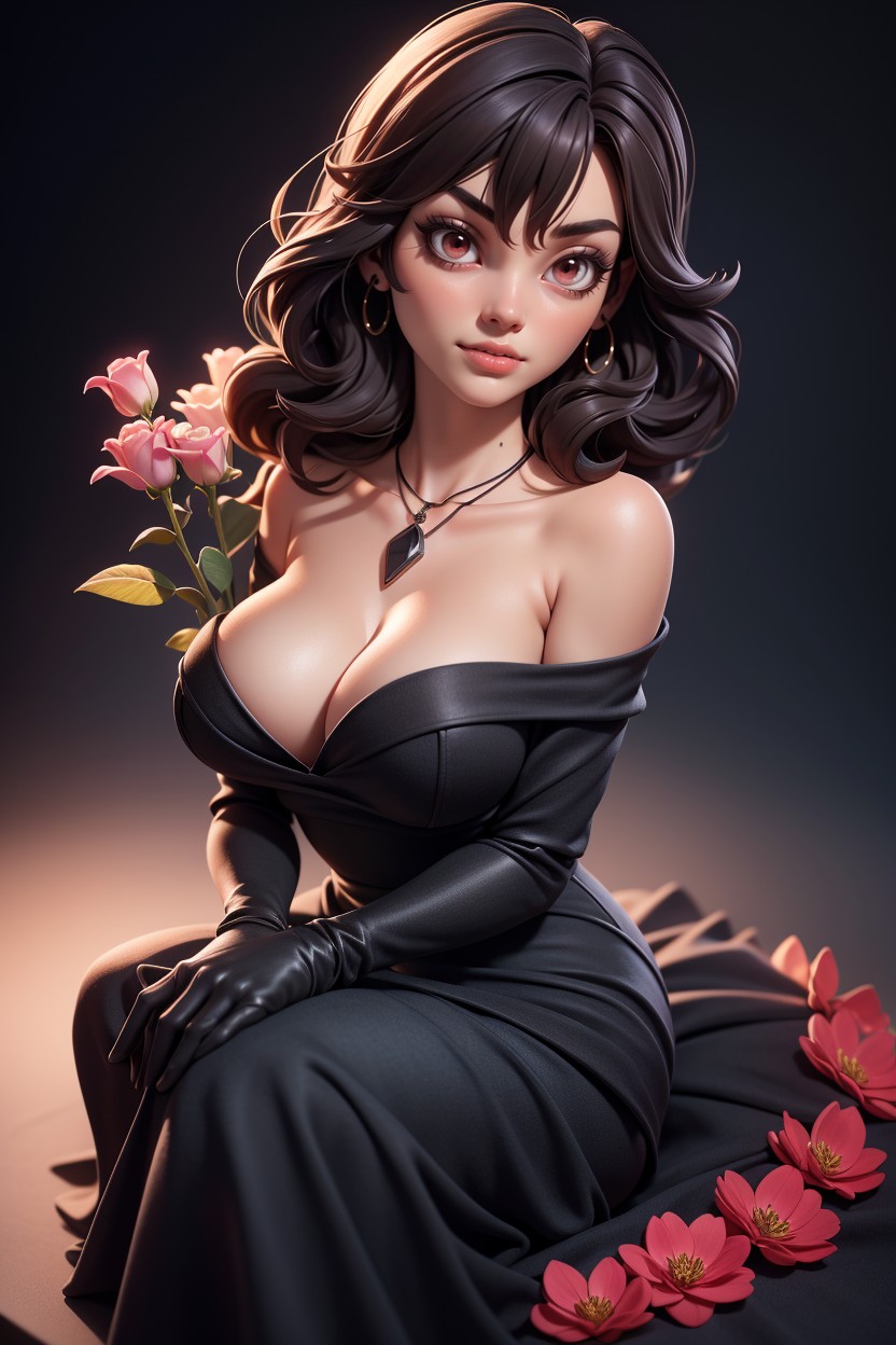 Collarbone, Bare Shoulders, Messy Hair Hentai AI Porn