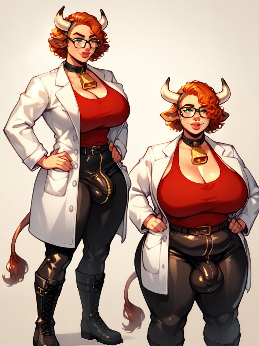 Bbw, Massive Breasts, White Doctors Coat Shemale AI Porn