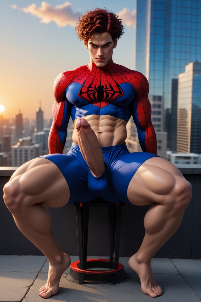 Foreskin, Masturbating, Sunset AI Gay Porn