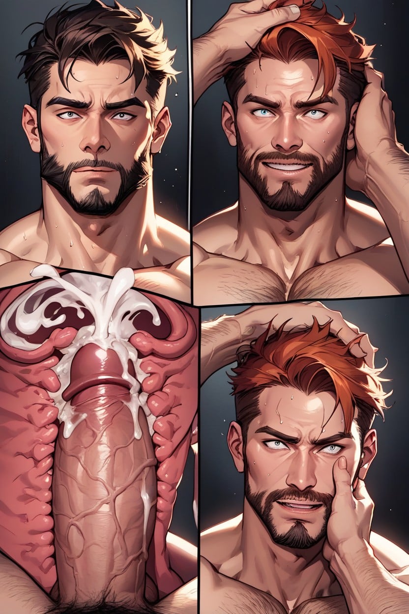 Minotaur, Soft Light, Ear Fuck AI Gay Porn