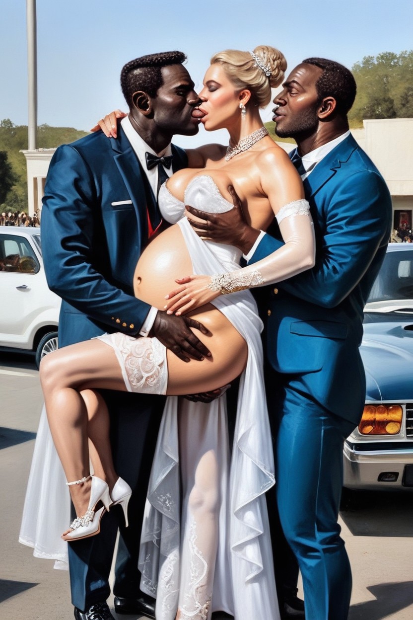 In Love, Grabbing Breasts, Kissing AI Gay Porn