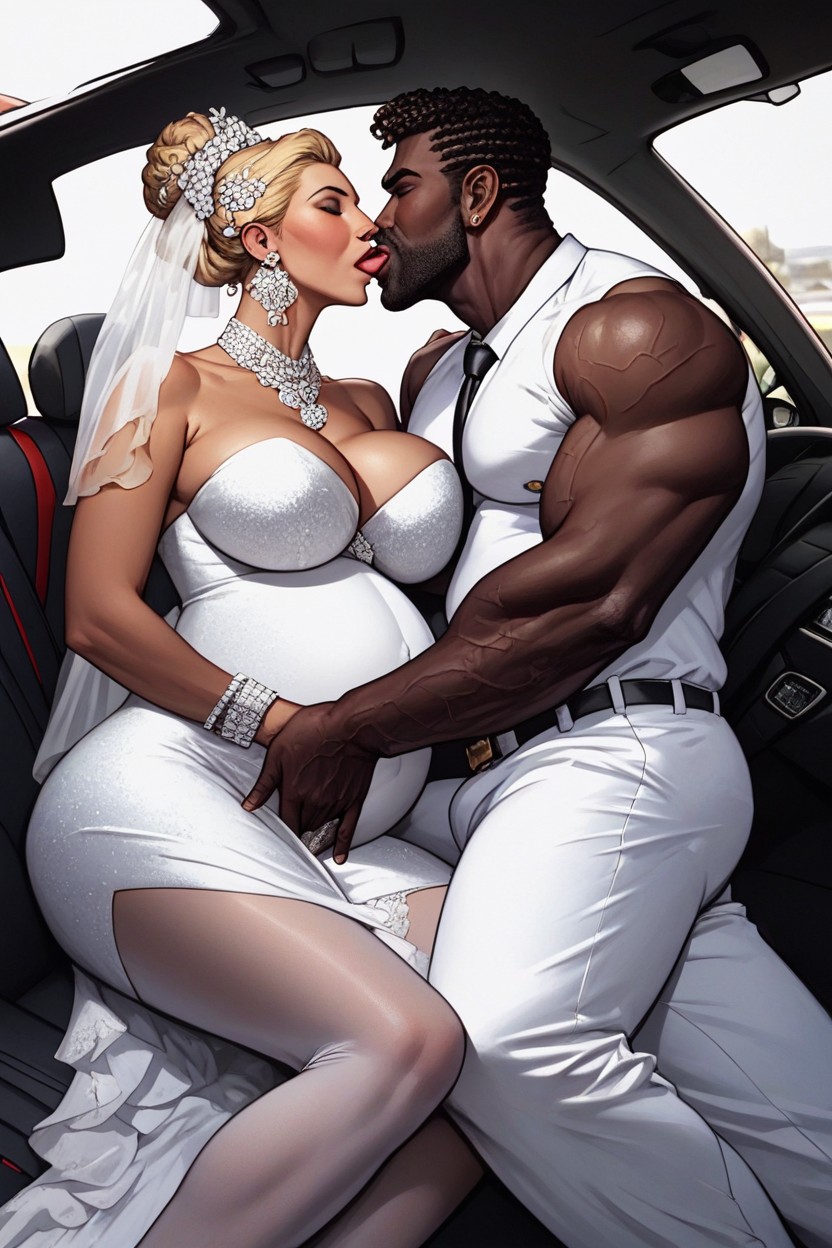 Giant African Daddy Beast, Small Ass, African Daddy Formal Wear AI Gay Porn
