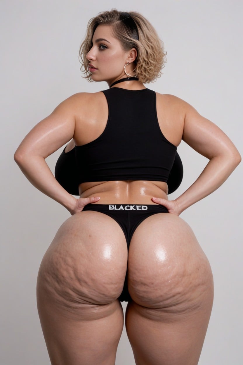 Curly, Blacked Clothing, Thick Thighs AI Porn