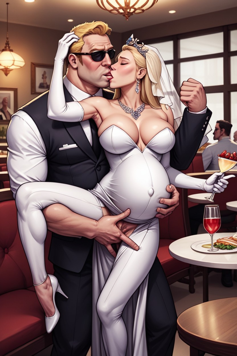 Daddy Gigantic Hands, 18+, Blonde Hair AI Gay Porn