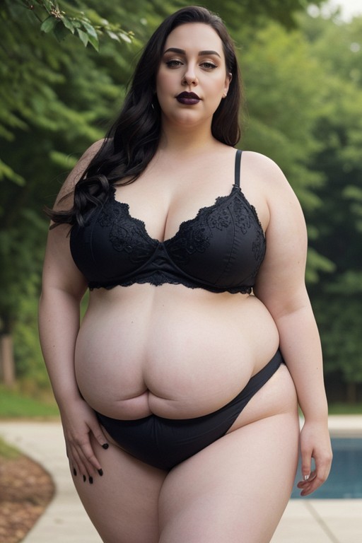 Huge Soft Arms, Goth, Pale Skin AI Porn