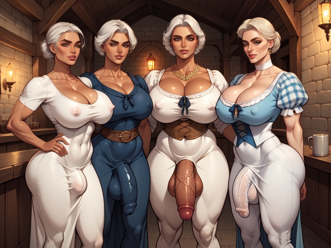 Underwear, Bubble Butt, 60+ Shemale AI Porn