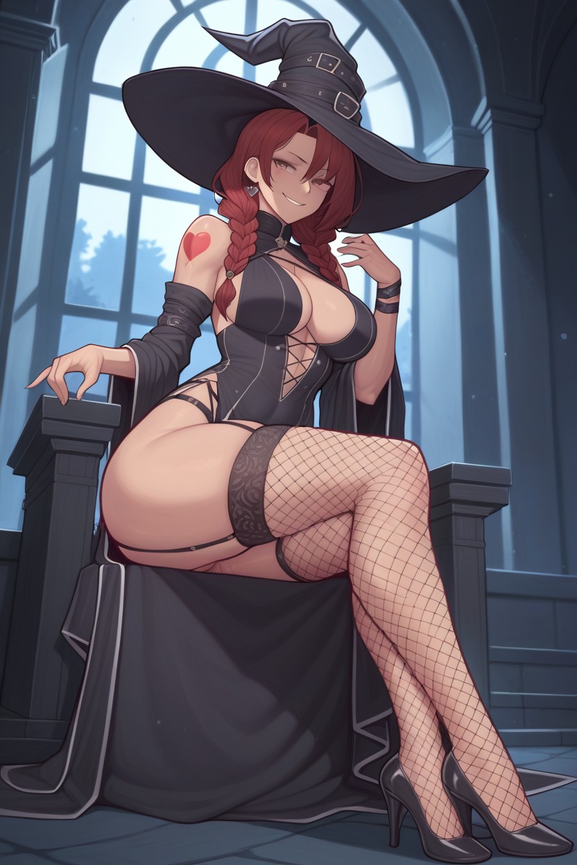 Exposed Thighs, Indoors, Exposed Hips Hentai AI Porn