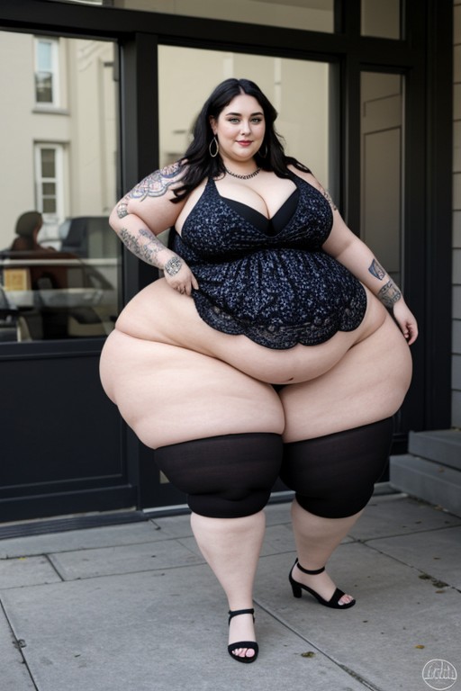 Massive Breast, Hyper Fat Arms, Massive Legs AI Porn