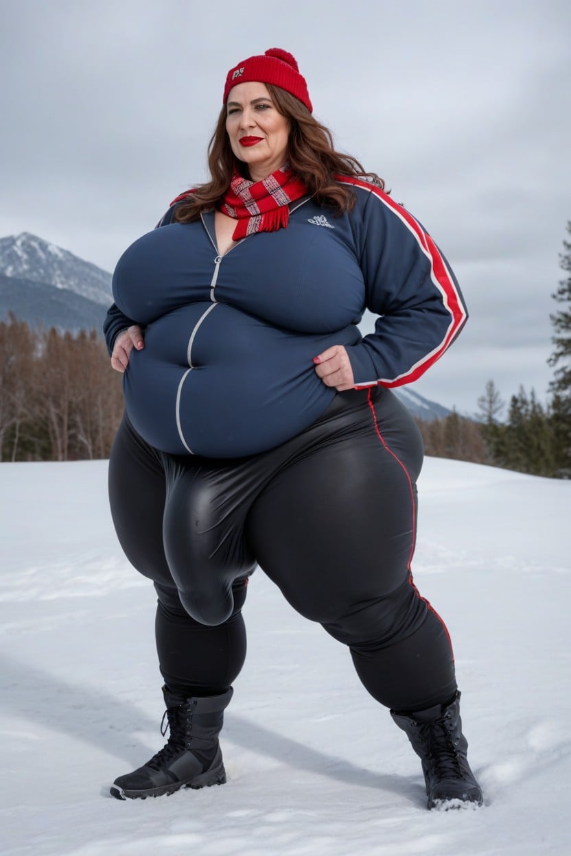 Skiing Pants, Gorro, Fully Clothed Porno shemale IA