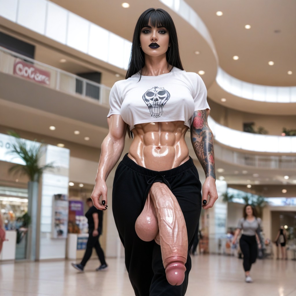 Muscular, Black Nails, Muscular AI Porn