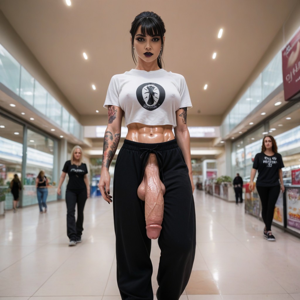 Futanari, Blue Eyes, Walking AI Porn