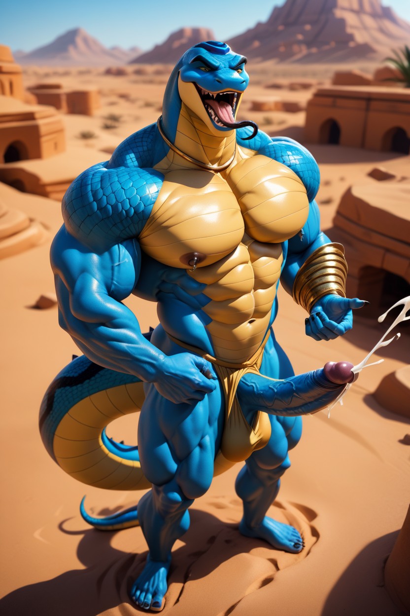 Full Body, Huge Muscles, Moaning AI Gay Porn