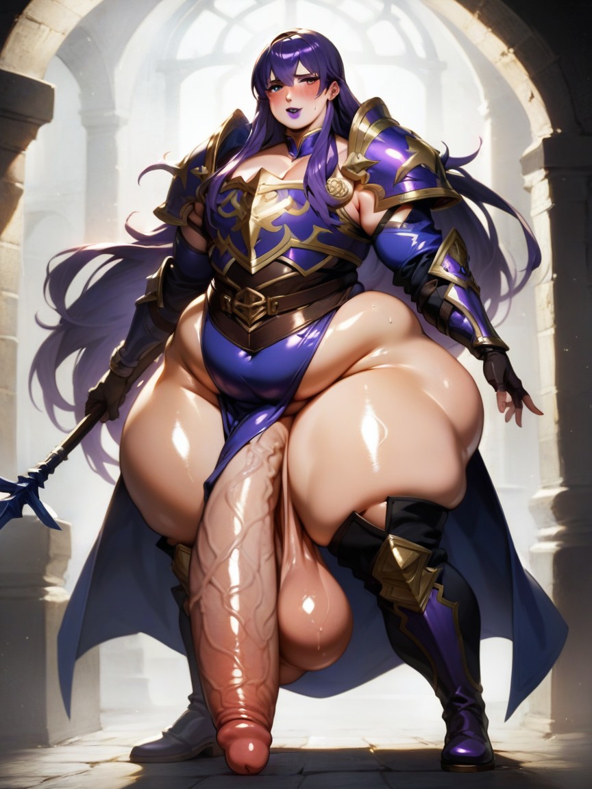 Gigantic Long Cock, Long Hair, Dusk AI Gay Porn