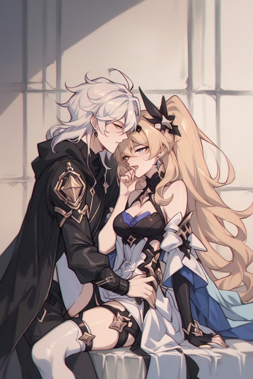 Cocolia From Honkai Star Rail, Half Naked, Anally Fucked By Caelus From Honkai Star Rail AI Gay Porn