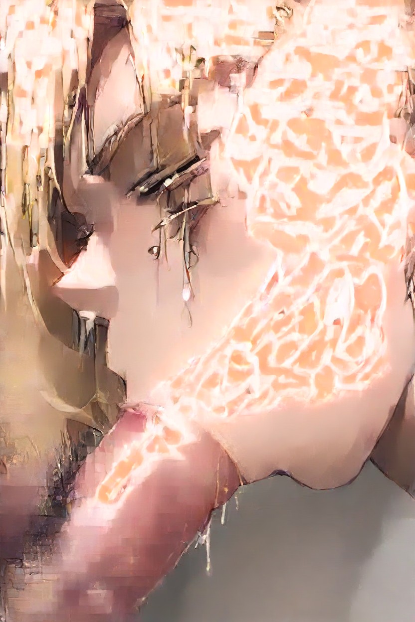 Woman Trembling With Sexual Climax, Cum Liking, Android From Dragon Ball AI Porn