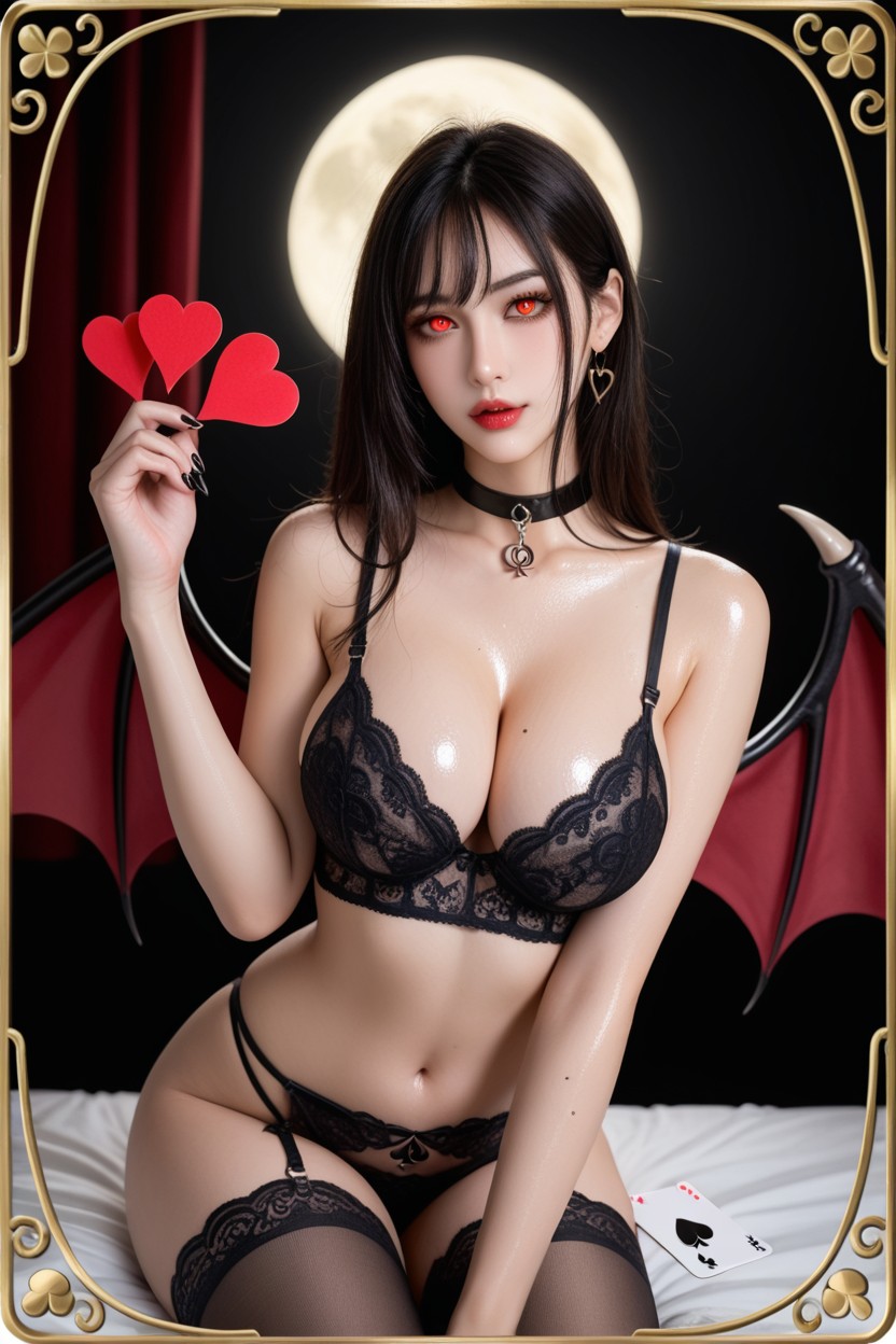 Perfect Waist, Surround By Cards, En Sueur Porno IA Asiatique