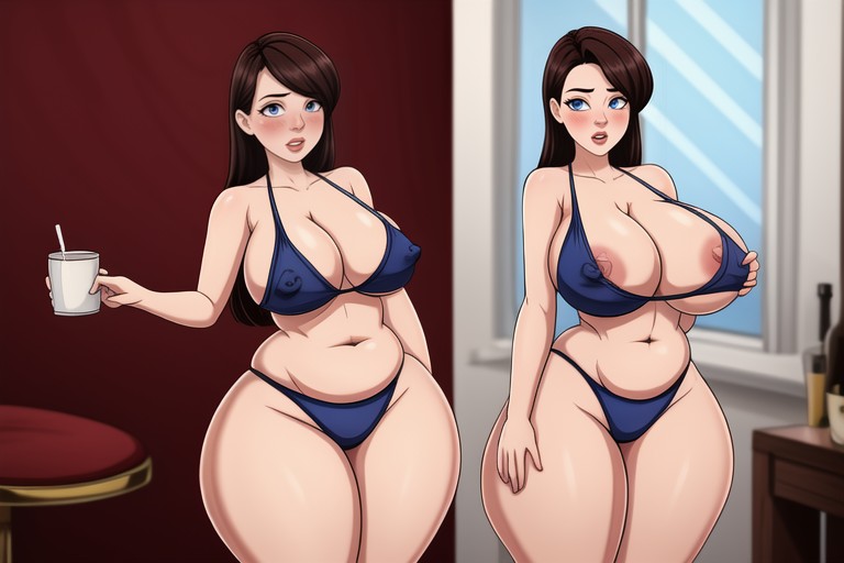 Asian, Loraweight Gain, Extra Fat Body Expansion So Much More Drasticly Fat Hentai AI Porn