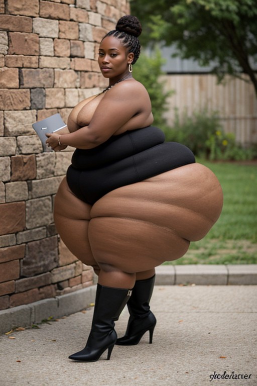 Dirty Diana, Disproportionately Large Fat Ass, Hyper Ghetto Badonkadonk Booty AI Porn