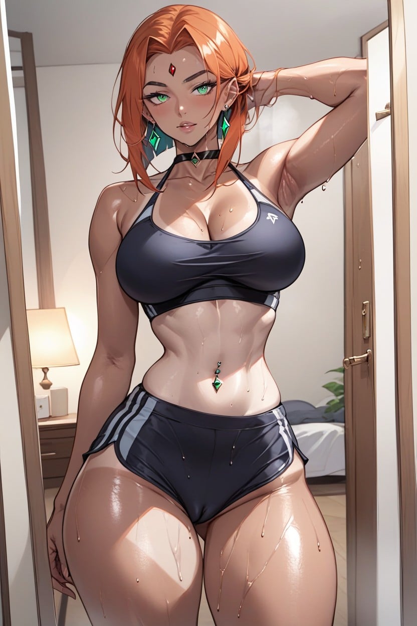 Dripping Pussy, Sweaty, Rounded Ass Hentai AI Porn