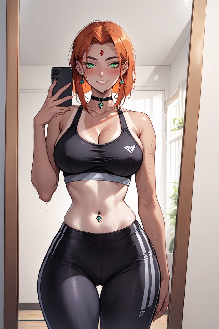 Bubble Butt, Light Tan Lines, Gym Hentai AI Porn