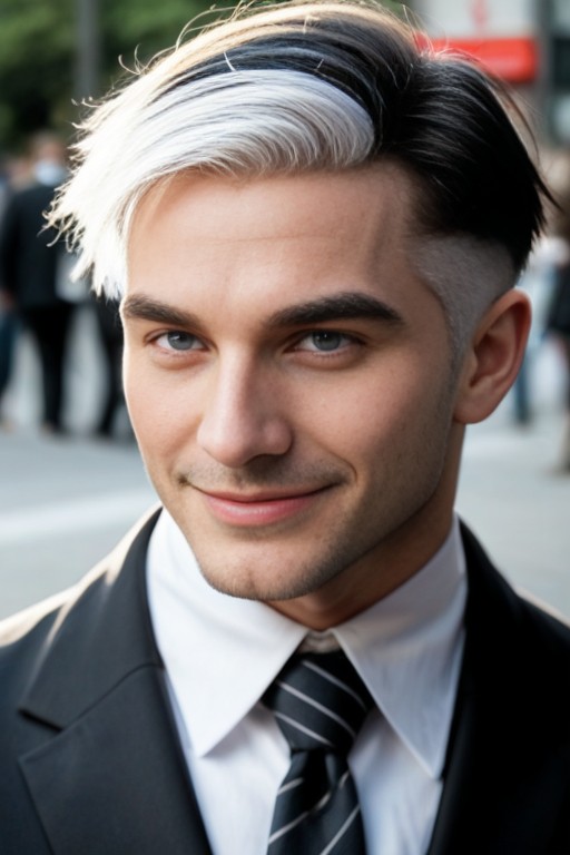 Very Short Hair, Smile, Short Length AI Gay Porn