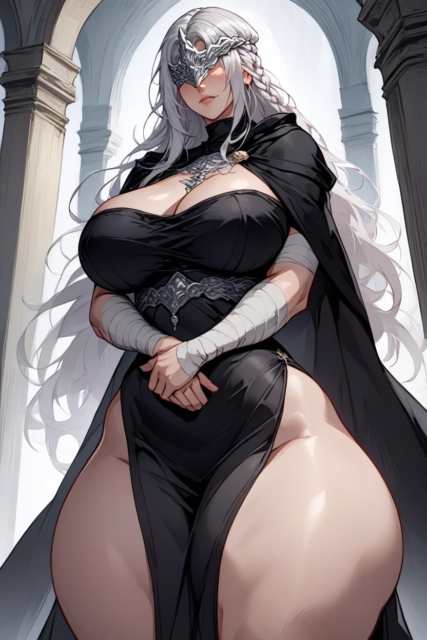 Massive Curve, Covered Eyes, Arm Crossed Hentai AI Porn