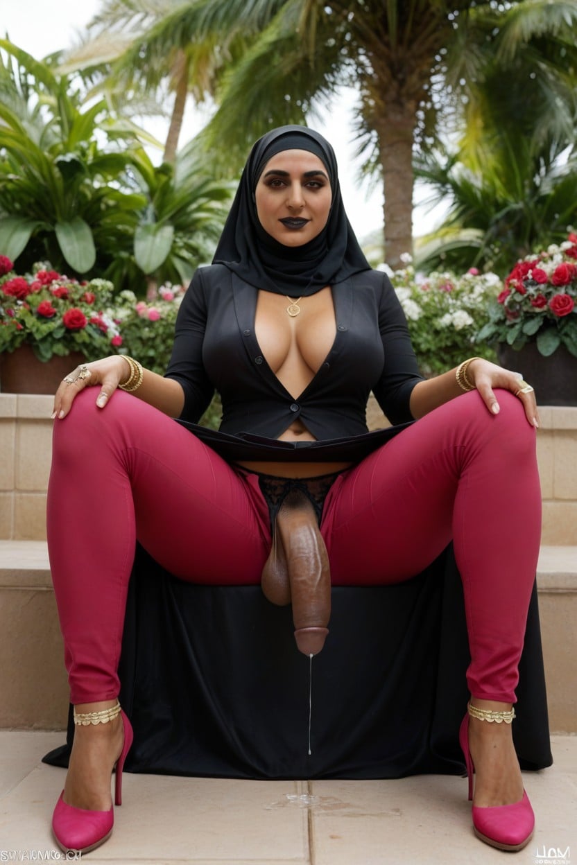 Gold Ankle Bracelet, Large, Hijab Pants Suit Shemale AI Porn
