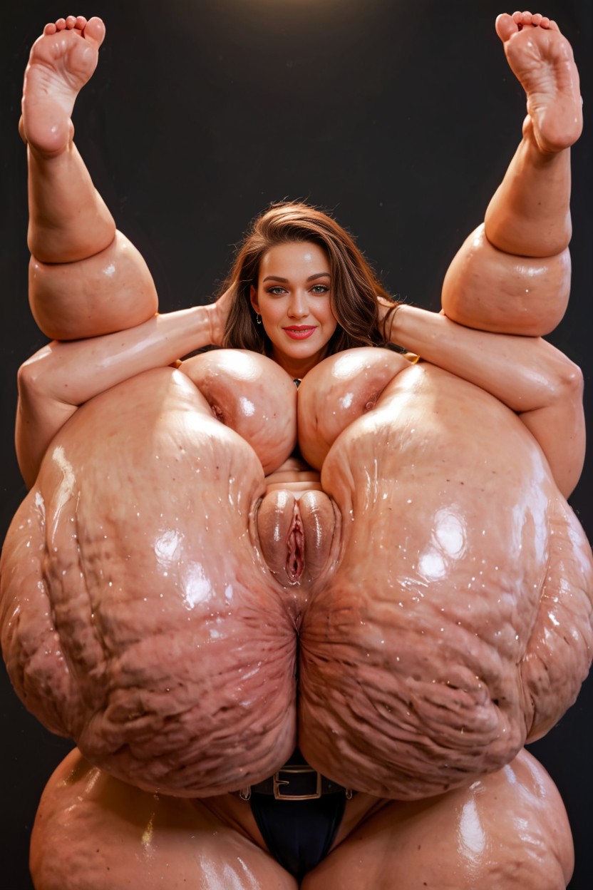 Gigantic Thighs, Extremely Enormous Fake Booty, Extremely Large Ass AI Porn