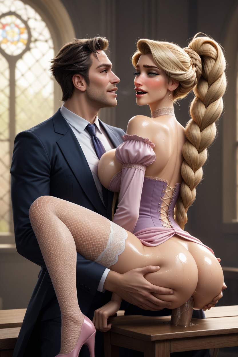 Skinny, Princess Rapunzel, Arched Back AI Porn