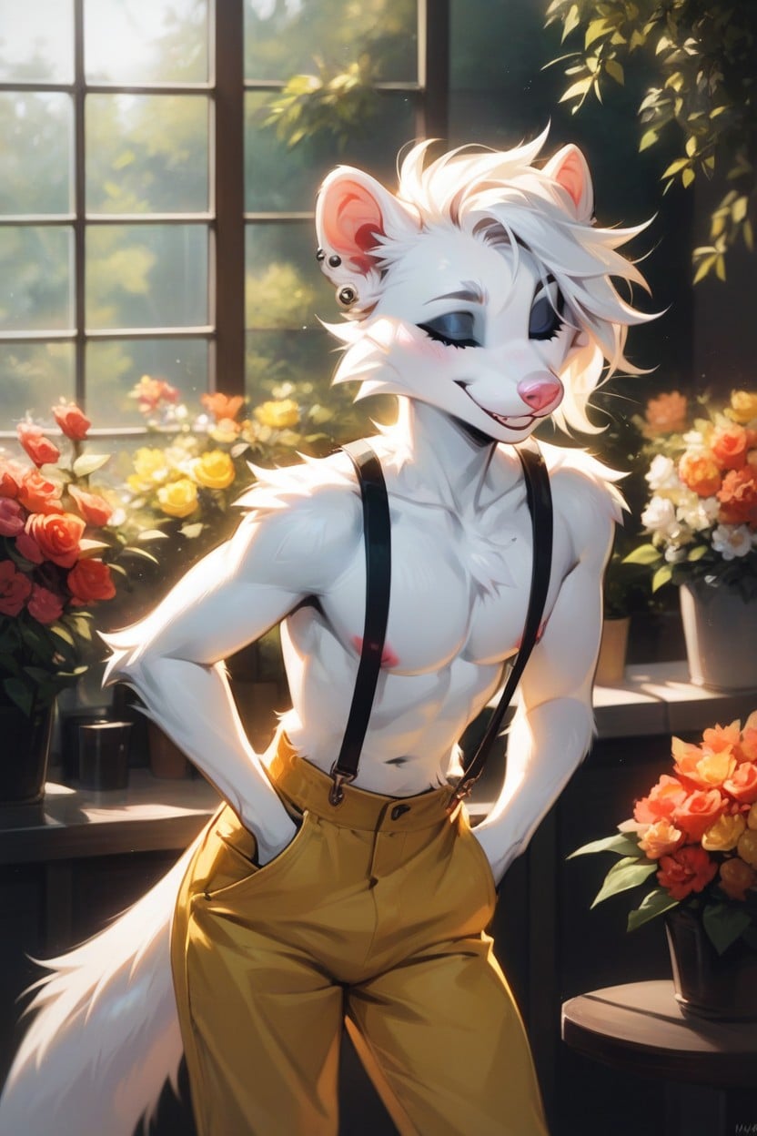 Gay, Lean Body, Toothy Smile ファーリーAIポルノ