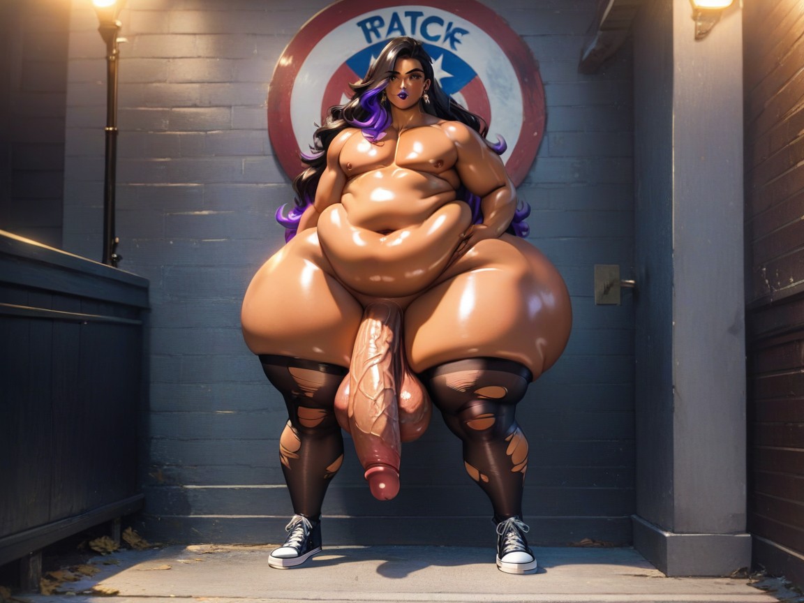 Hyper Length Penis, 1 Person, Chubby AI Gay Porn