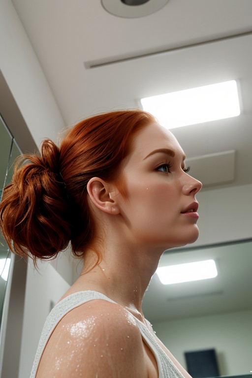Sweaty, Female Pov, Red Hair AI Porn