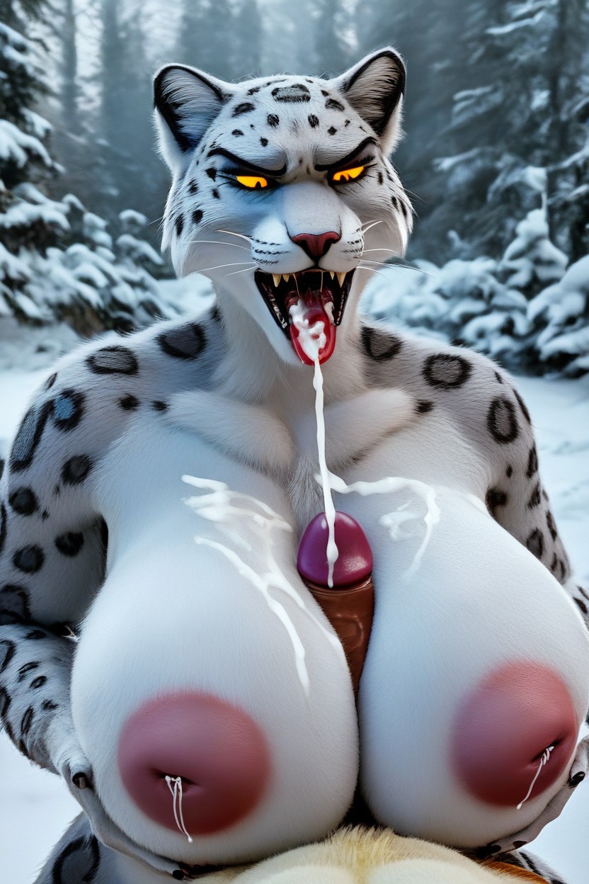 Wags His Tail, Nude, Squirted Lactation Furry AI Porn