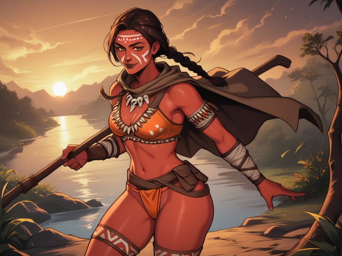 Gladiator, Tribal Jewelry, Tight Round Ass Hentai AI Porn