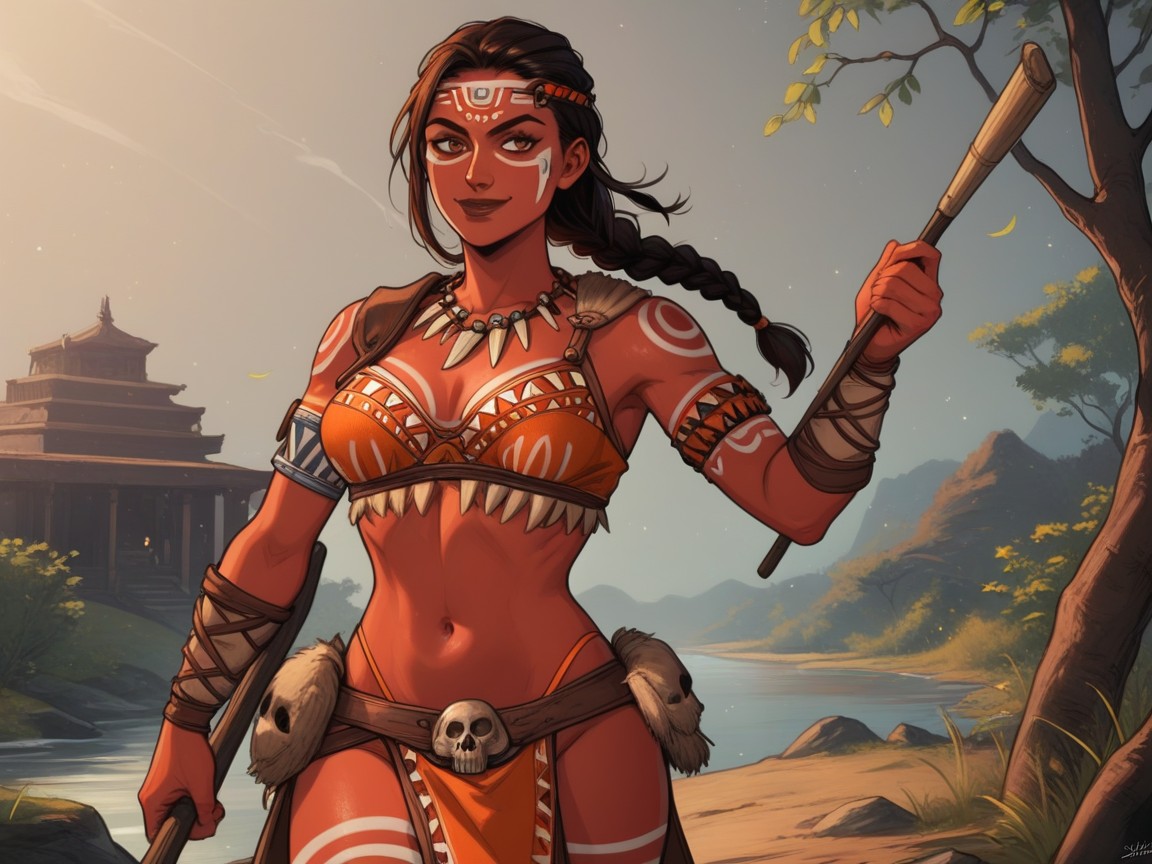 Waist Length Hair, Tribal Jewelry, Gladiator Hentai AI Porn
