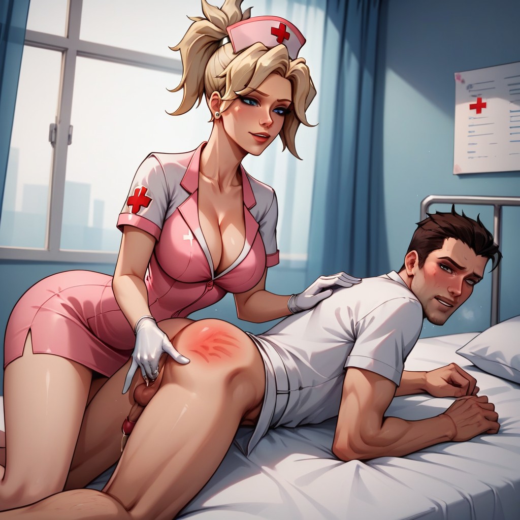 Dominant Female, Wide Angle, Man On All Fours Hentai AI Porn