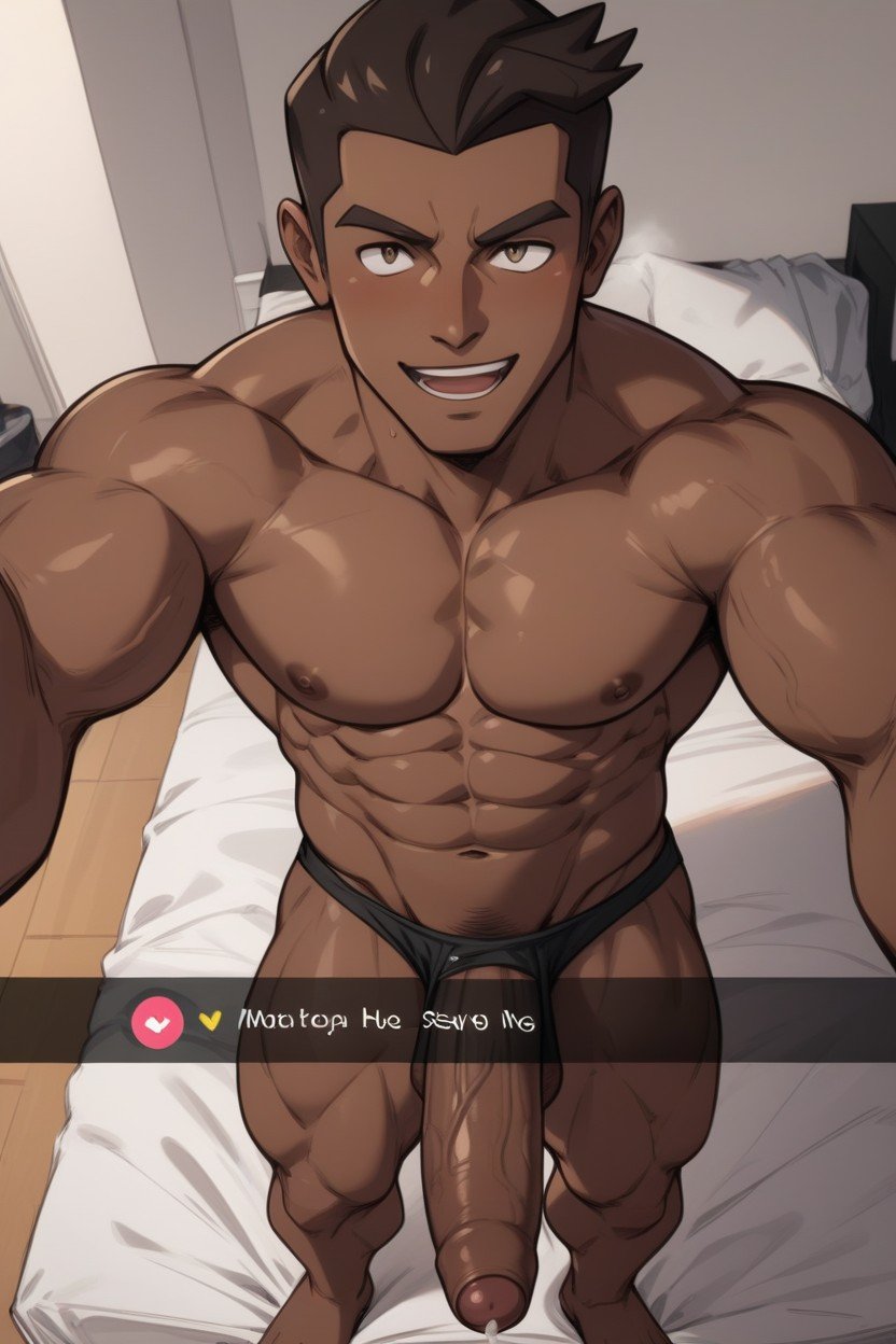 Kiawe From Pokemon, Hard Cock, Selfie AI Gay Porn