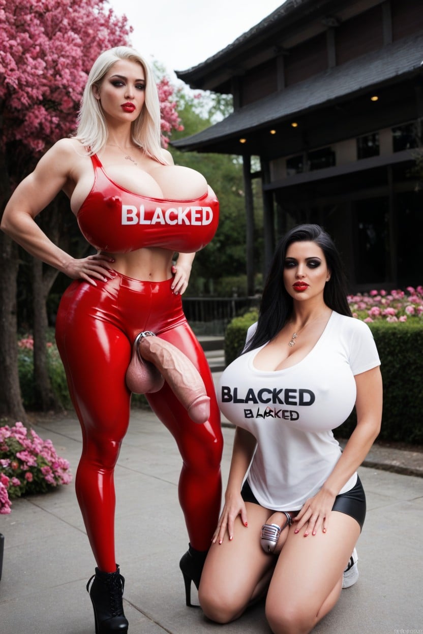 Jaula De Castidad, One Cock In Cage, Red Tank Top With Text Porno shemale IA