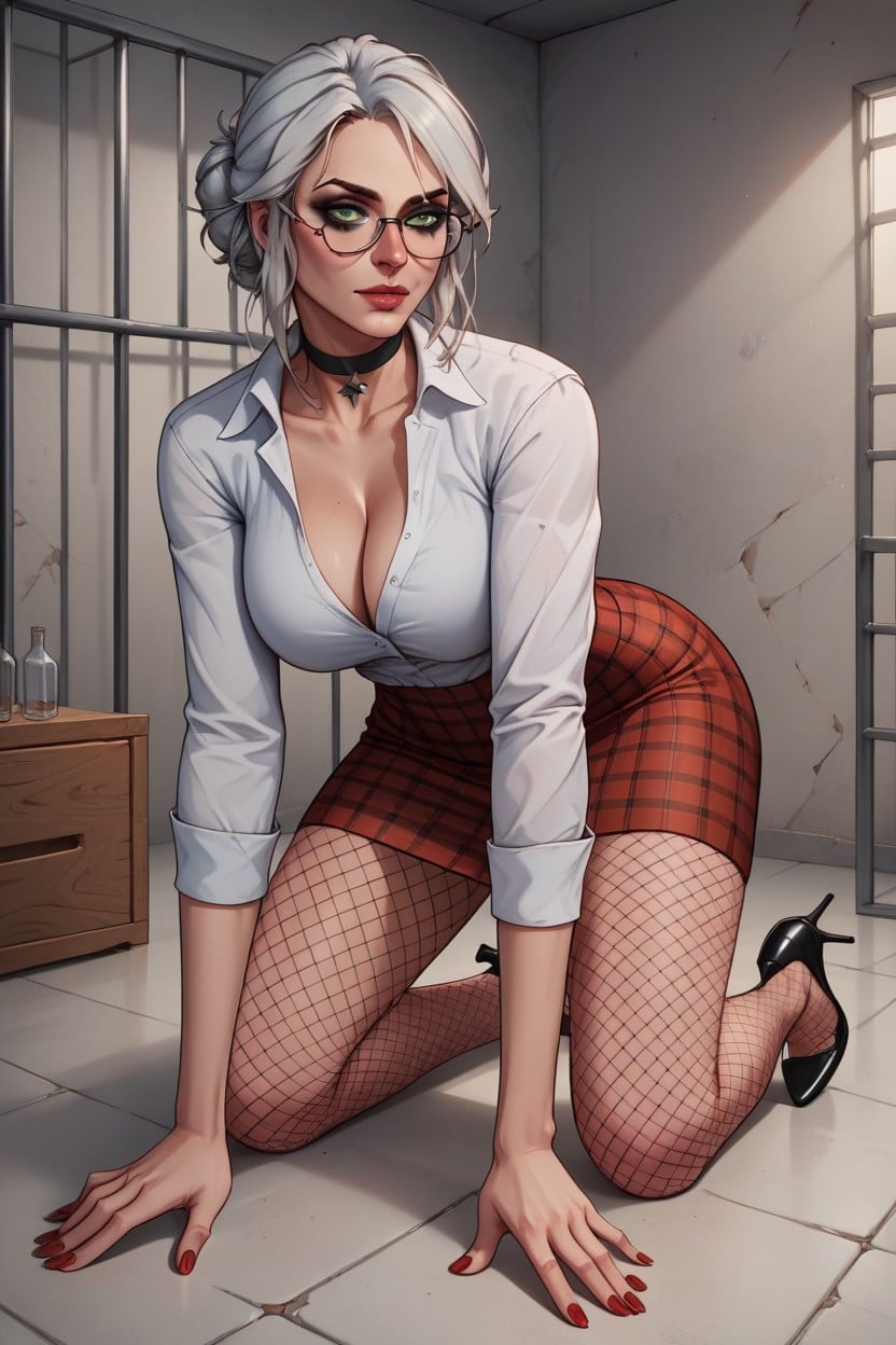 Night, Sexy Thighs, High Heels AI Porn